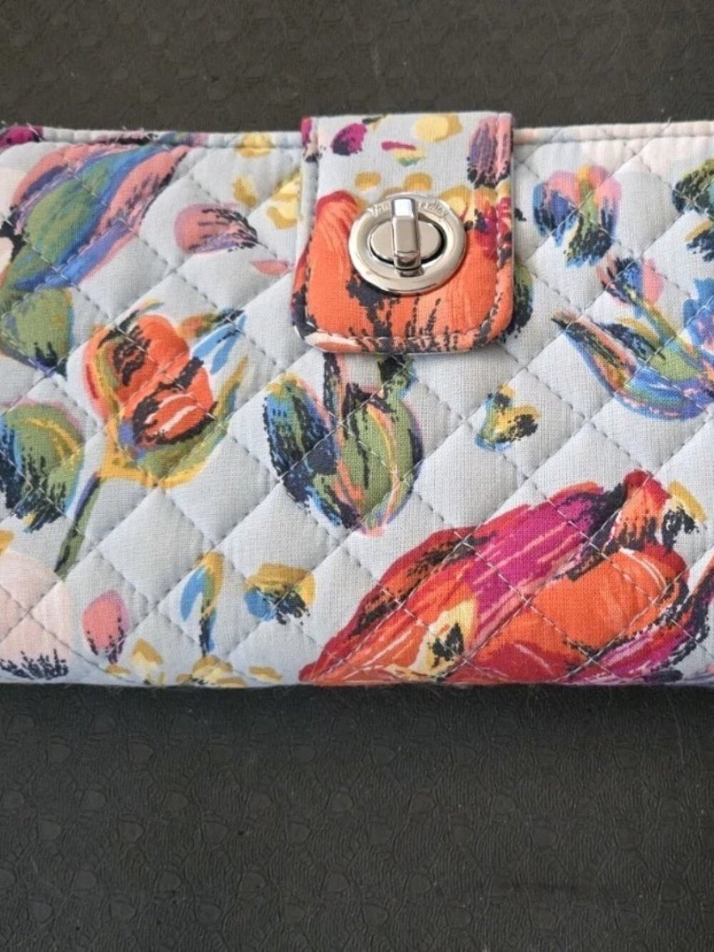 Vera Bradley Multicolor Zip Clutch Wristlet Wallet Purse 5x8